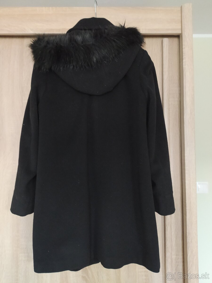 Dámsky čierny kabát - 2