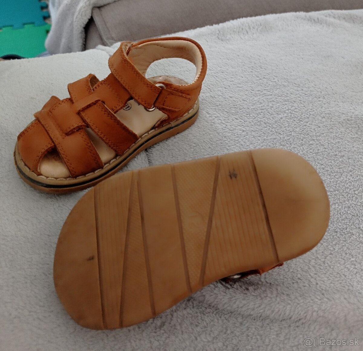 Sandále kožene pre chlapca č.21 - 2