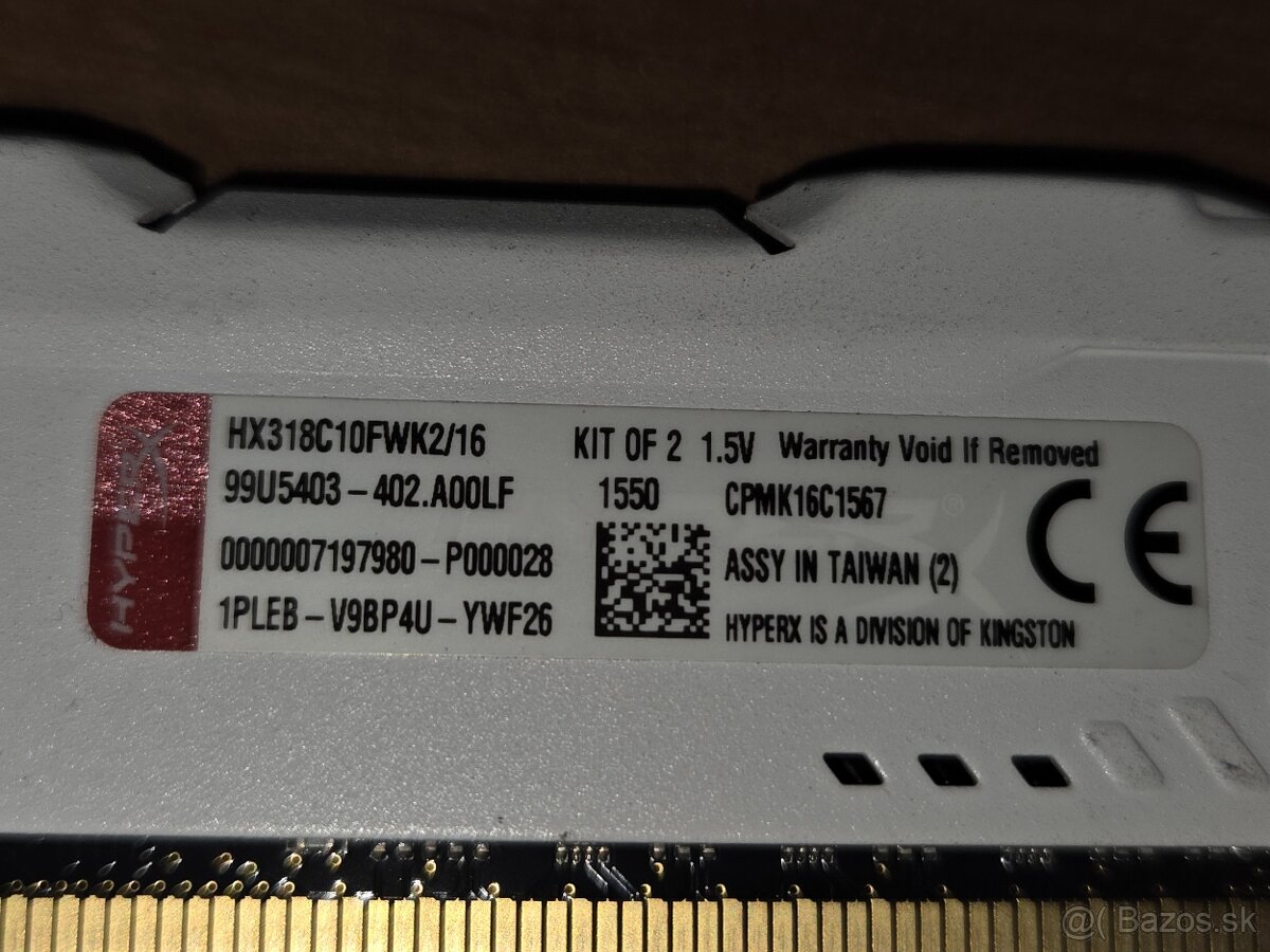 DDR3 - 3 x 8GB Kingston - 2