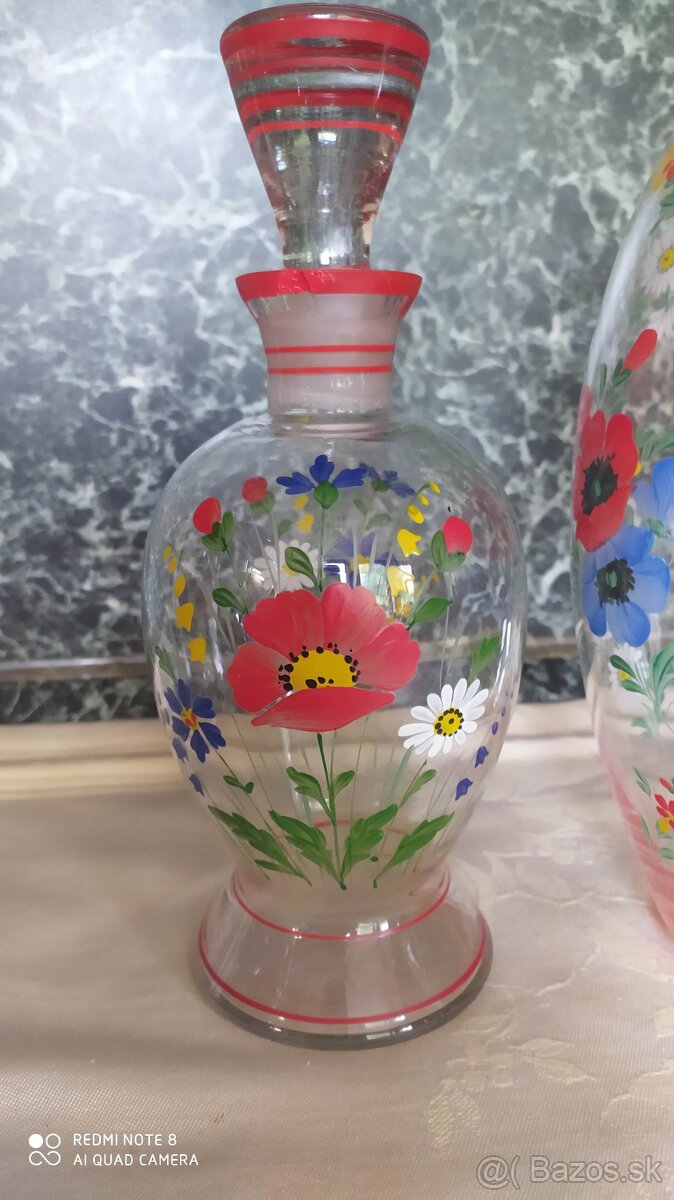 Starožitná váza, karafa, krčah - 2
