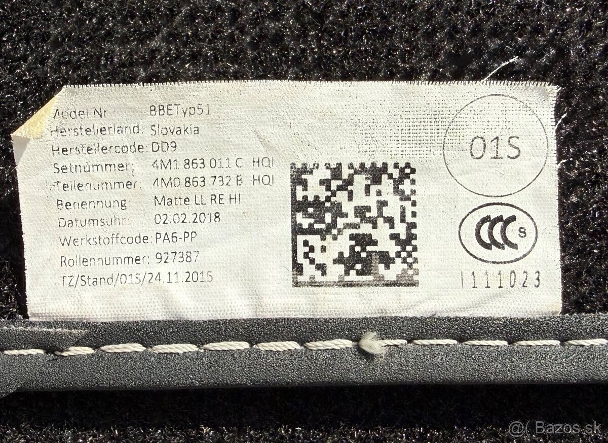 Textilné autokoberce Audi Q7 - 2