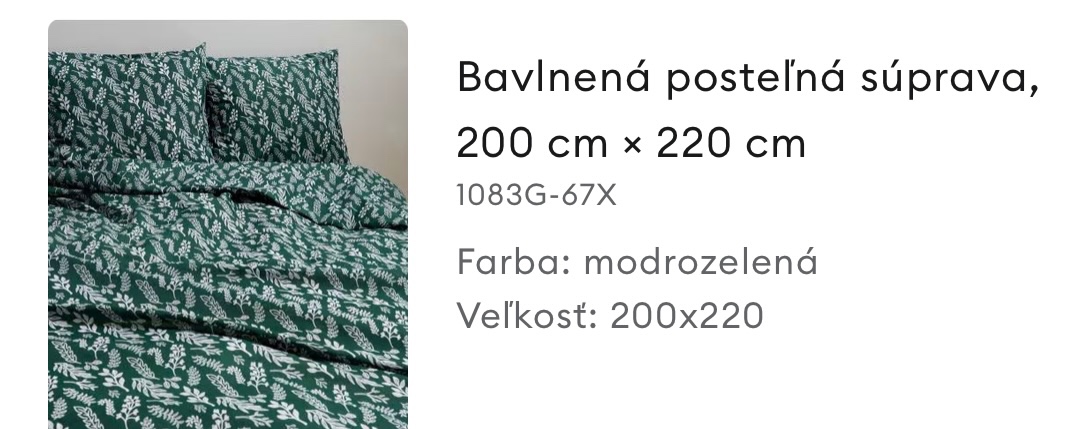 Nova postelna suprava Sinsay - 2