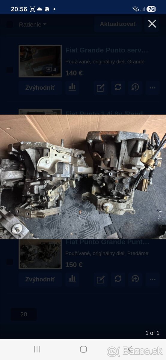 Fiat Grande Punto Punto II Panda 500 motor 1.2i 8V prevodovk - 2