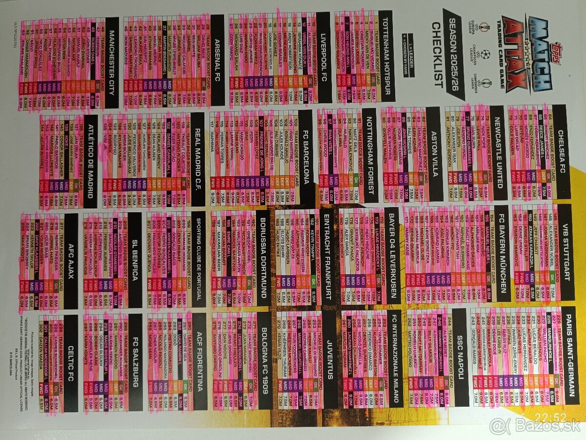 Výmena match attack 2025/2026 - 2