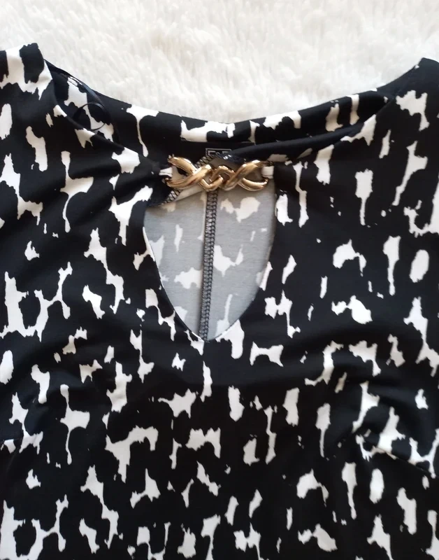 Čierno-biele šaty - NOVÉ - 2