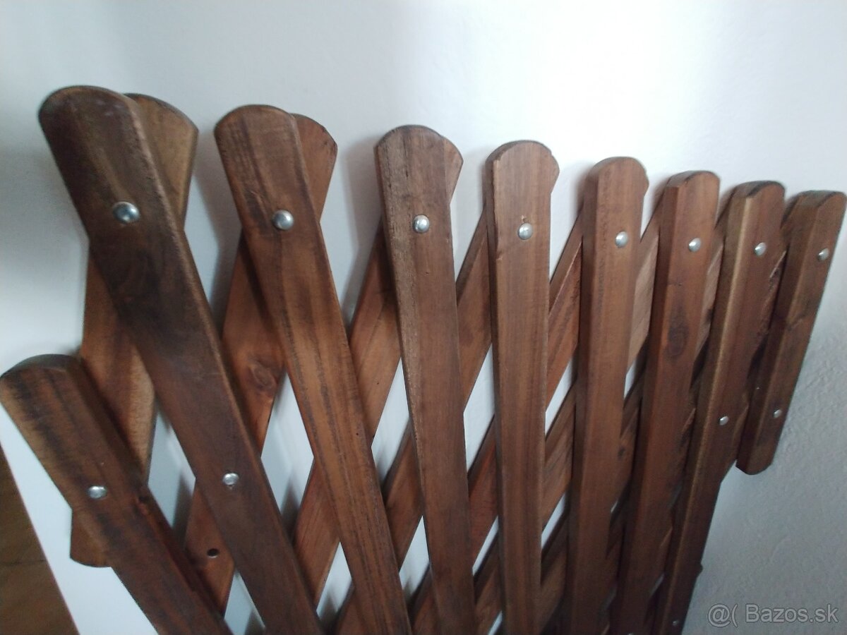 Drevený plot predzáhradkový / poľovnícky 250x59 cm - 2