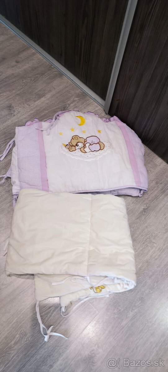 2 kusy mantinel / zábrana /chránič pre bábätko do postieľky - 2
