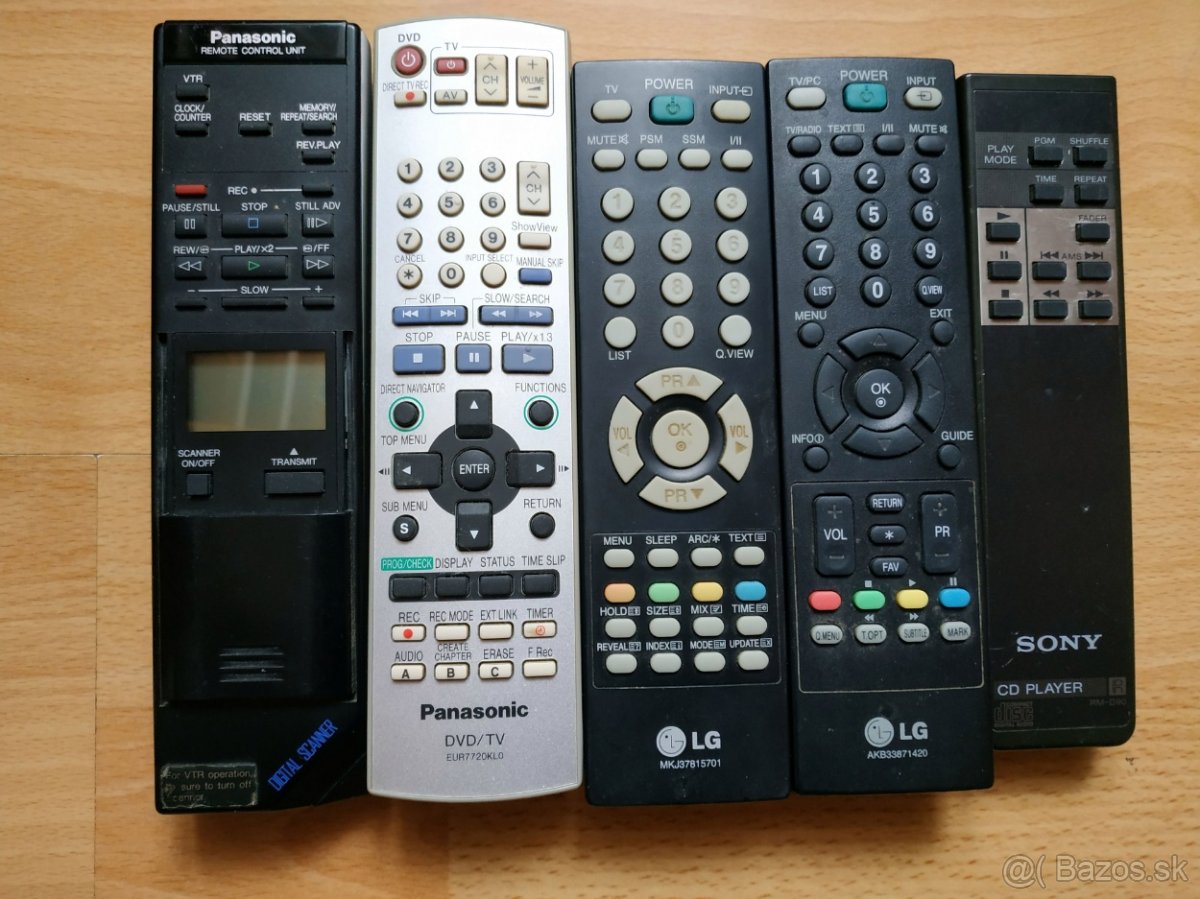 Predám dialkové ovládania LG - 2