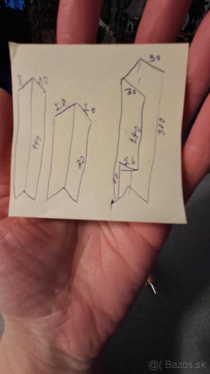 Kovový preklad, profily - "učko" a 2 x "elko" - 2