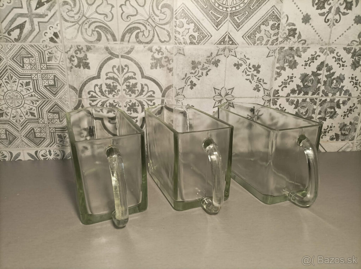 Retro sklenené kuchynské dózy - 2
