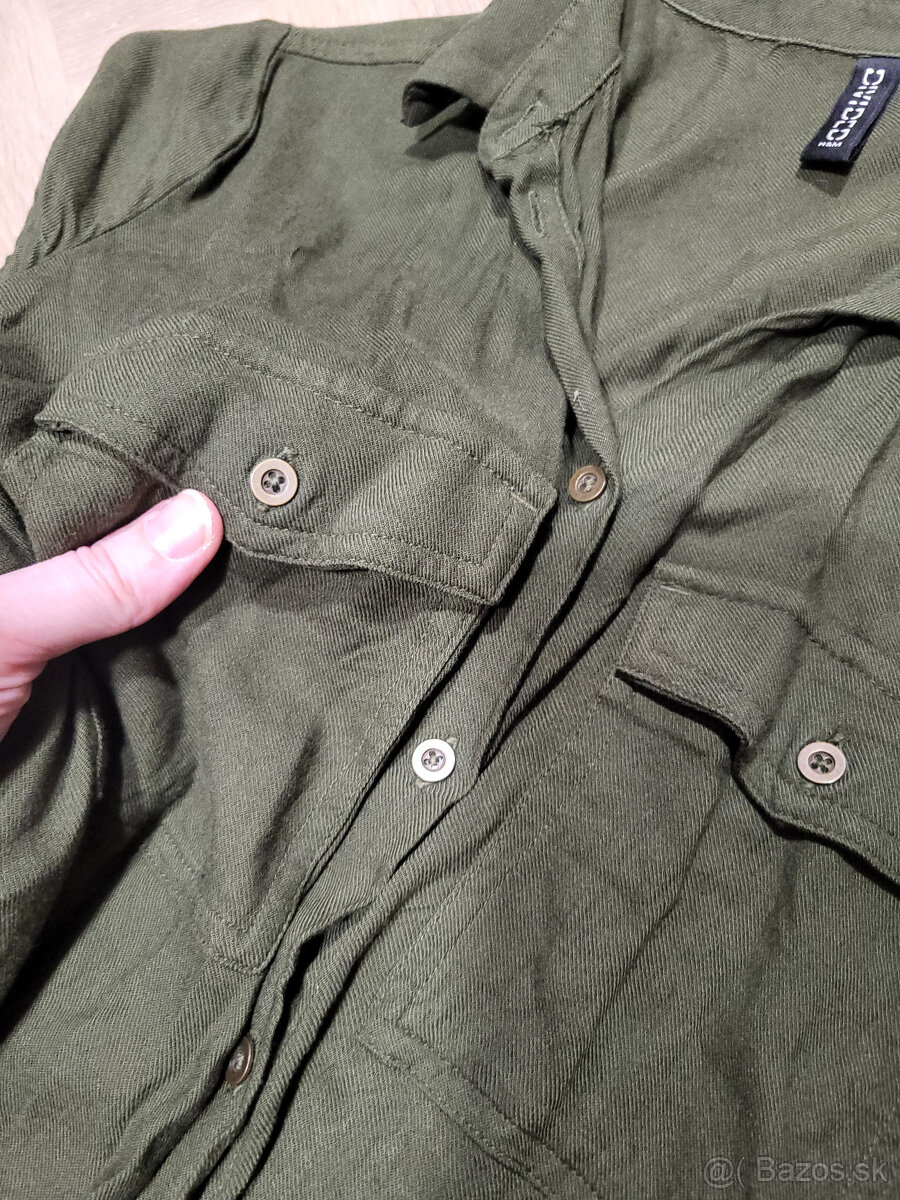 NOVÁ predĺžená blúzka army - 2