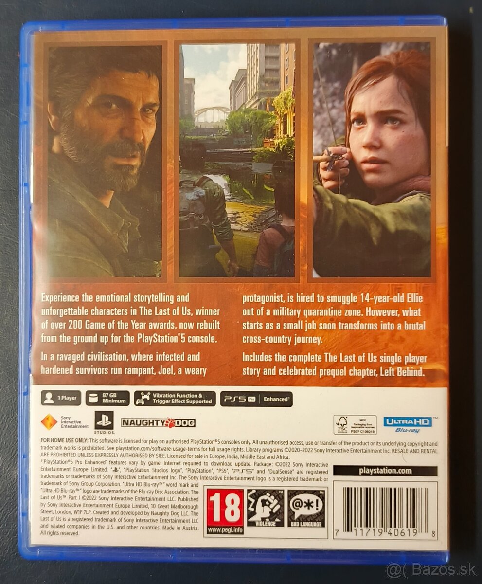 Predám The Last of Us: Part I PS5 - 2