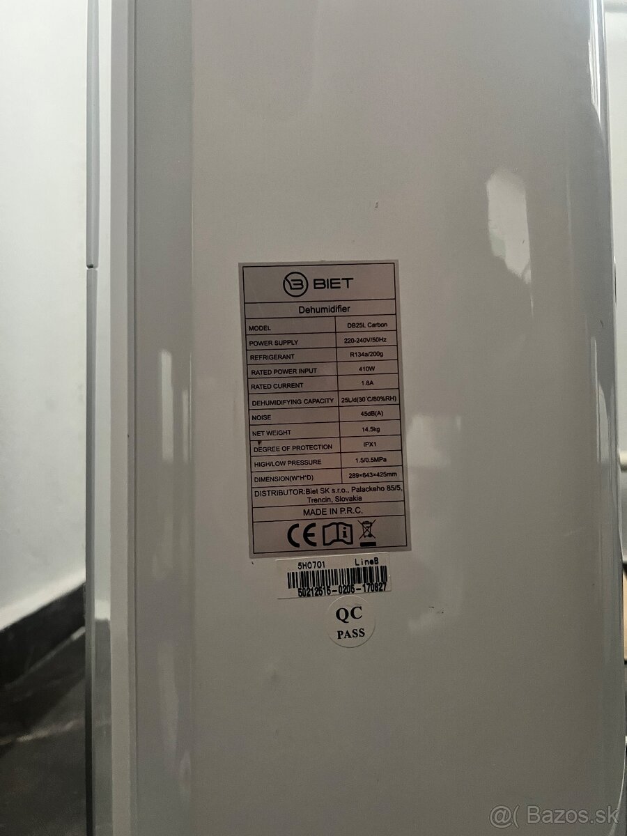 Odvlhčovač vzduchu Biet - 2