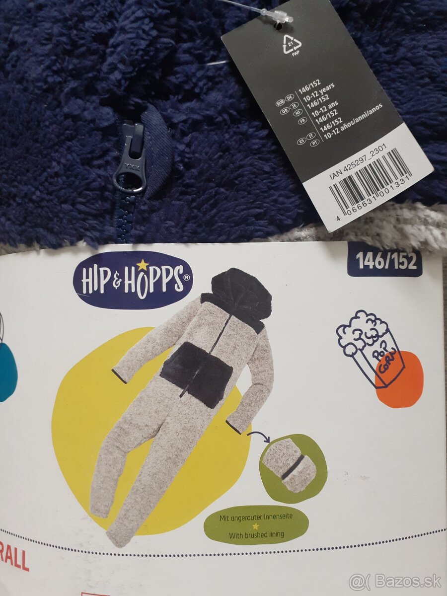 Detský teplý overal, 146/152 - 2