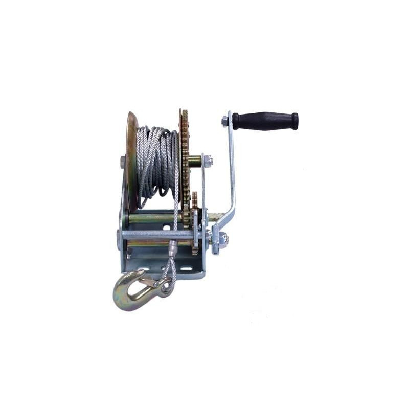 Ručný navijak s oceľovým lanom 3500lbs - 2