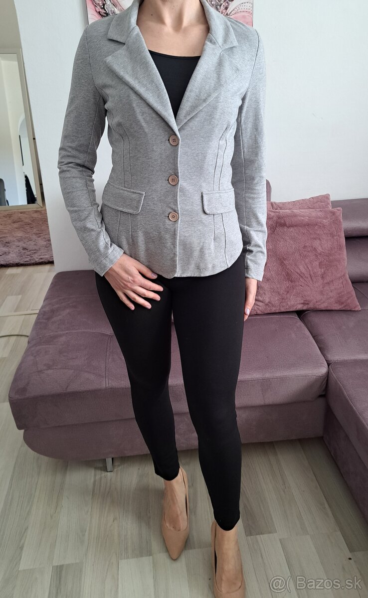 Dámske šedé sako - 2