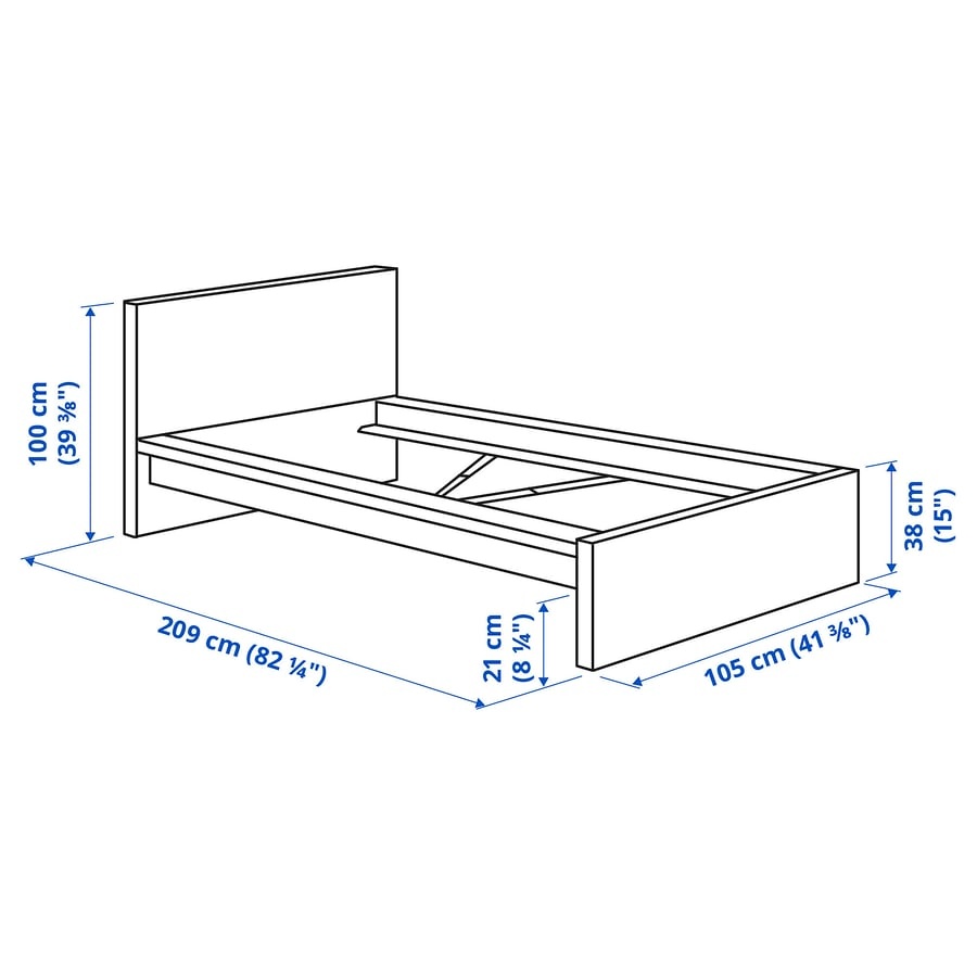 Posteľ 90x200cm Ikea Malm - 2