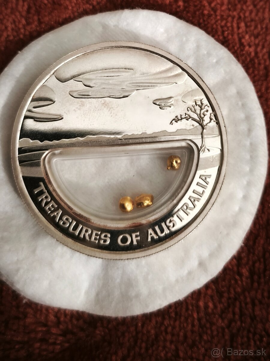 Minca strieborná zlatá - 2