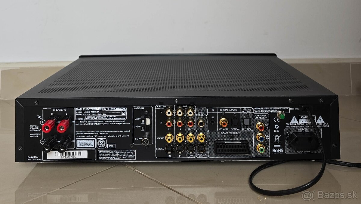NAD L54 DVD Receiver / CD-DVD / Optika / Sub Out / FM radio - 2