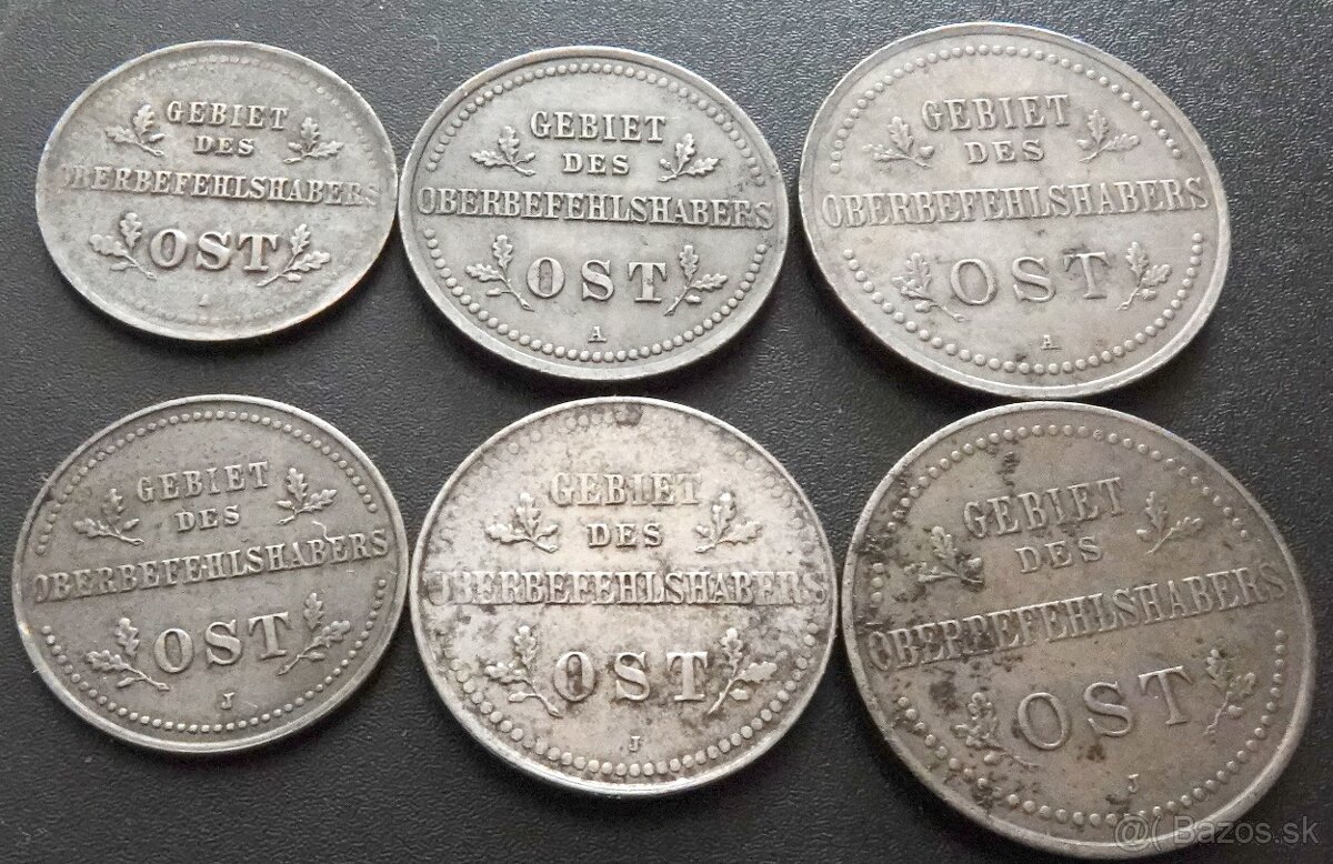 Ost kopejky 1916 A,J-Nemecka riša - 2