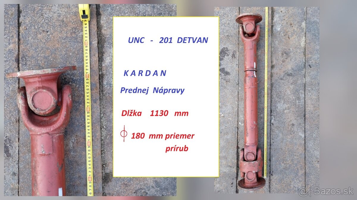 Kardany UNK320 ,LKT 120,, UNC201 - 2