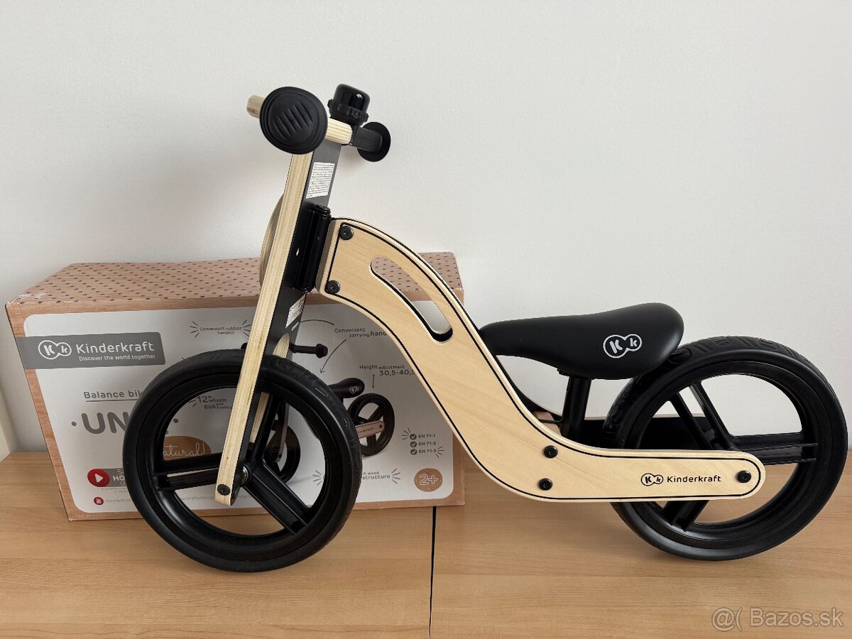 Drevené odrážadlo Kinderkraft Balance bike uniq - 2