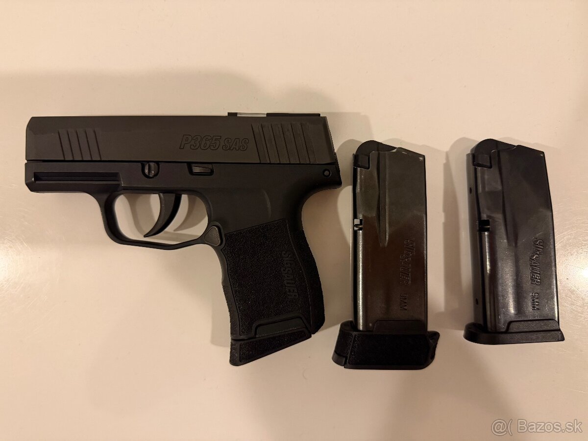 Predám pištoľ Sig Sauer P365 SAS, kal. 9x19mm - 2