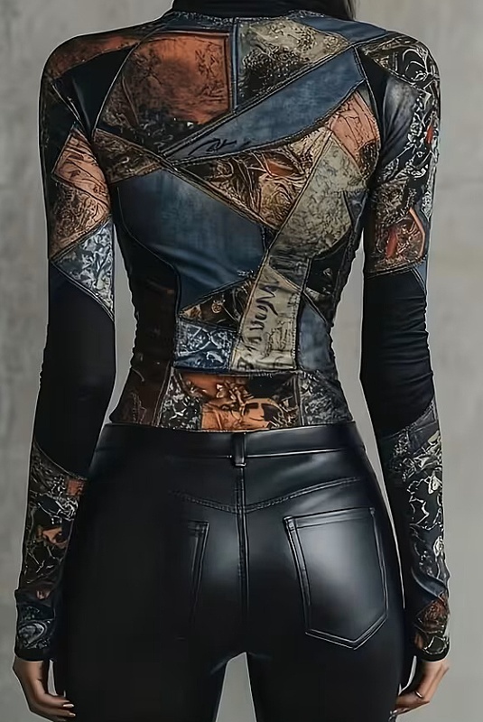 prekrásne Vintage tričko S - 2