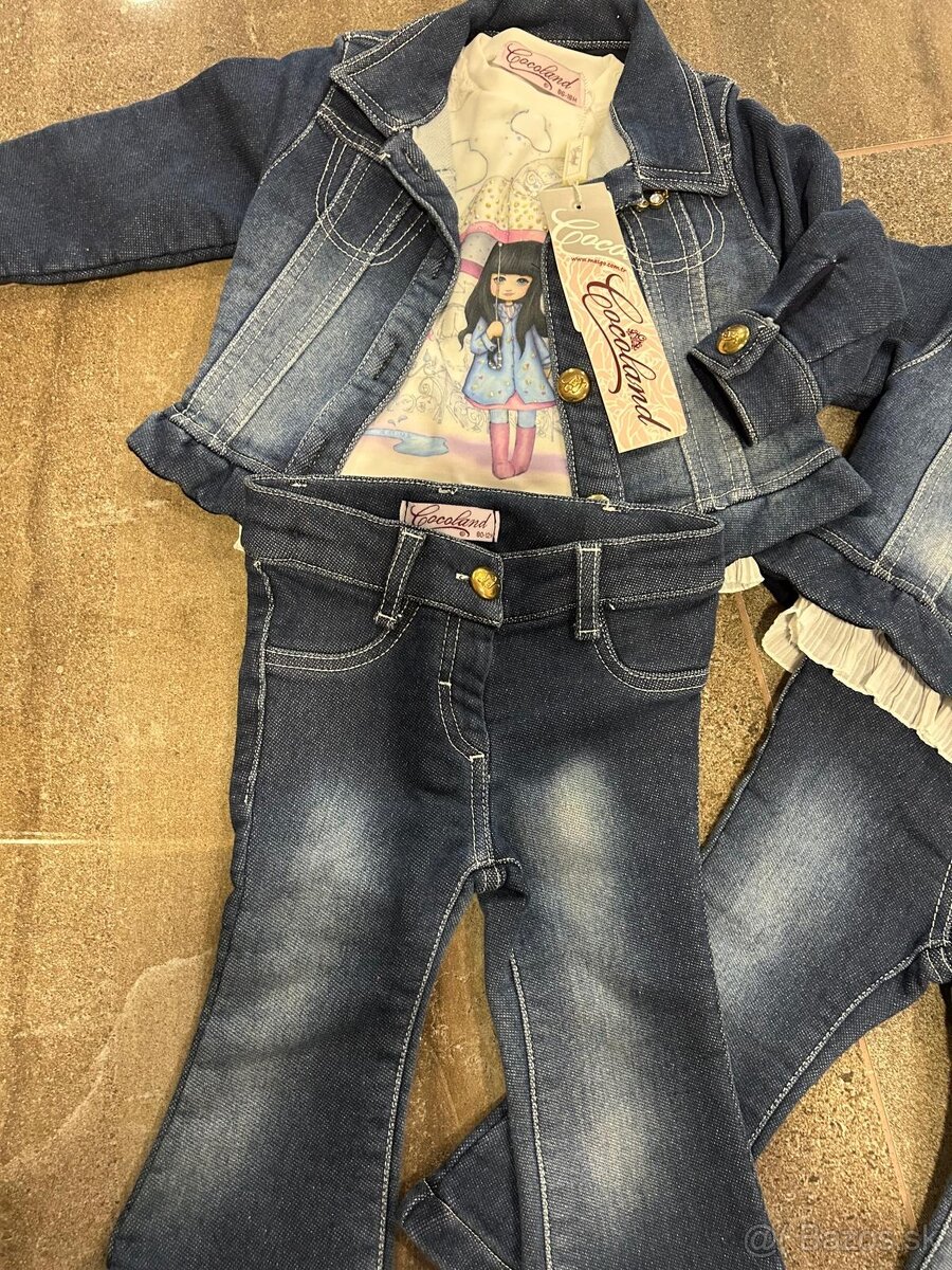 Dievčenský rifľový komplet (Cocolan) - 2