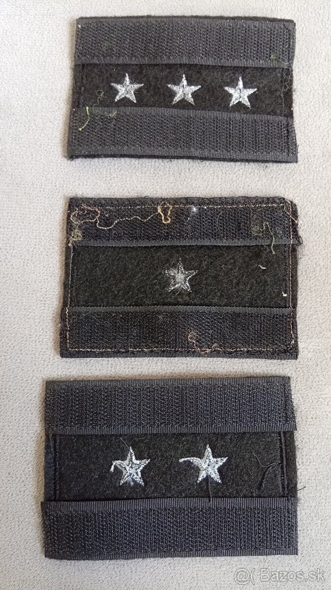 Hodnosti - nášivky - 2