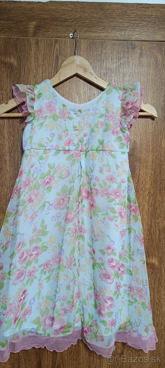 Dievčenské bledo ružové šaty - 2