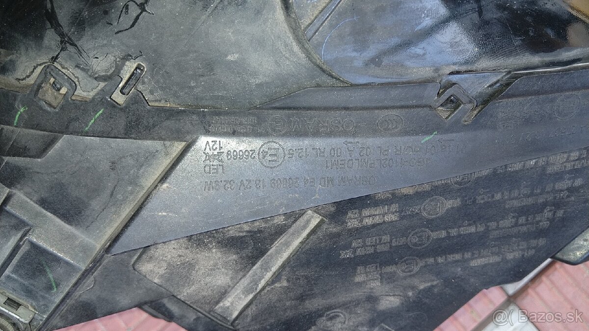 LED svetlomet pravý OSRAM bez predradníka. Golf 7. - 2