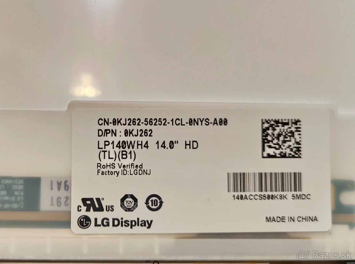 LED display LP140WH4 40pin - 2