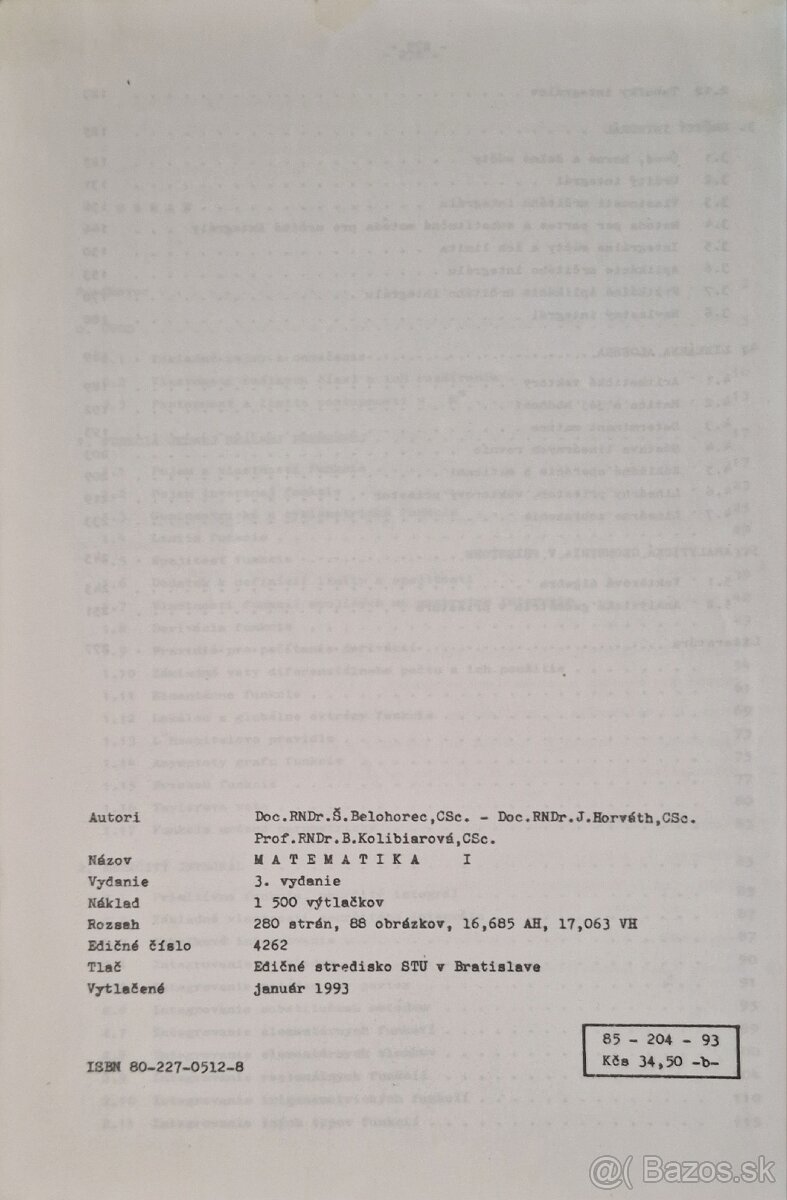 Predam Skriptá Matematika - 2