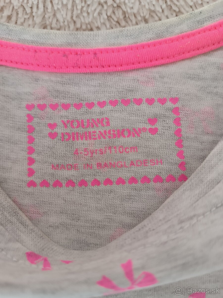 Tričko dievčenské, 4-5r., v.110 - 2