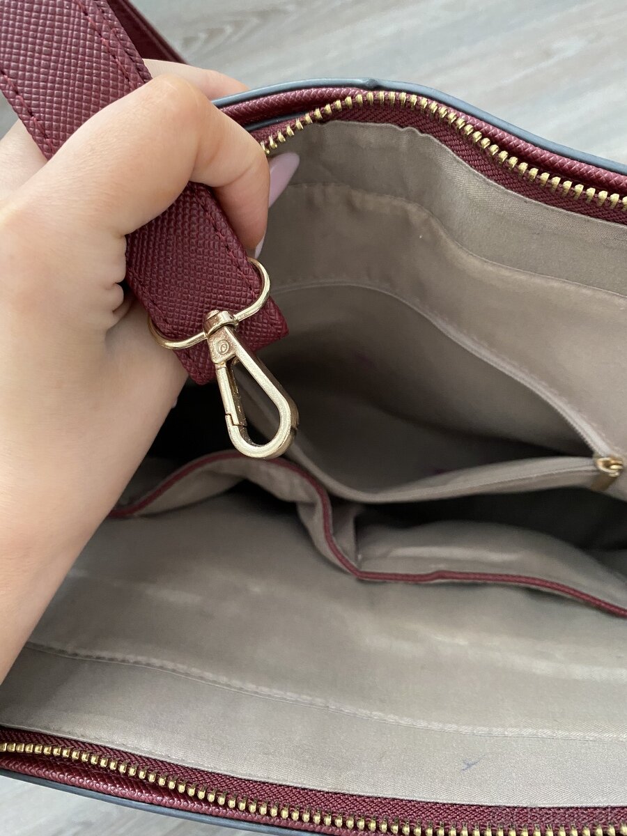 kabelka burgundy - 2