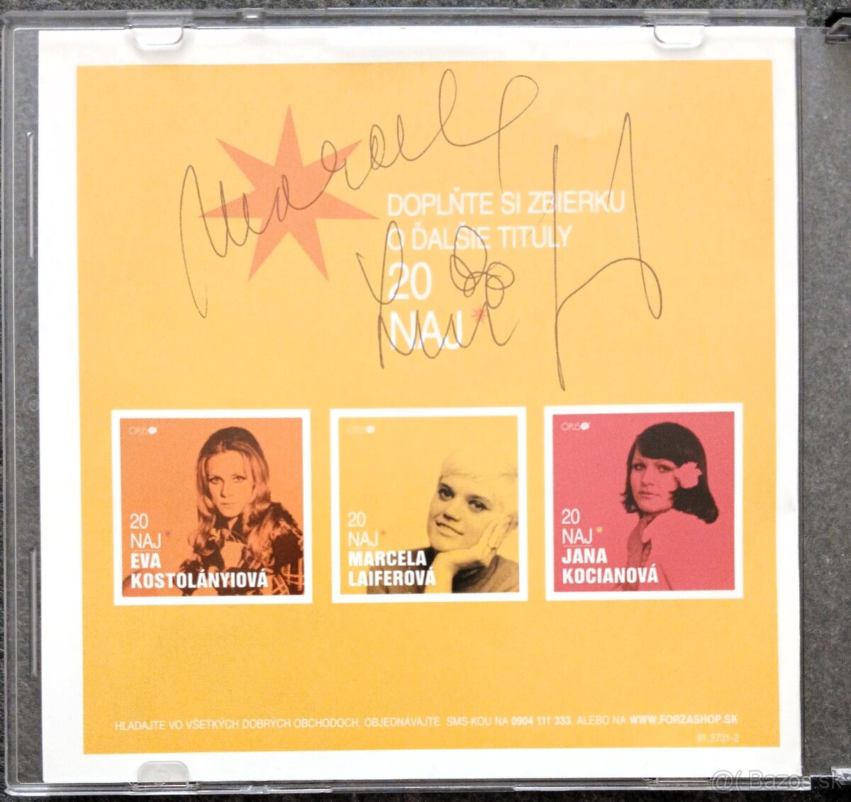 Marcela Laiferová CD a pohľadnica - 2