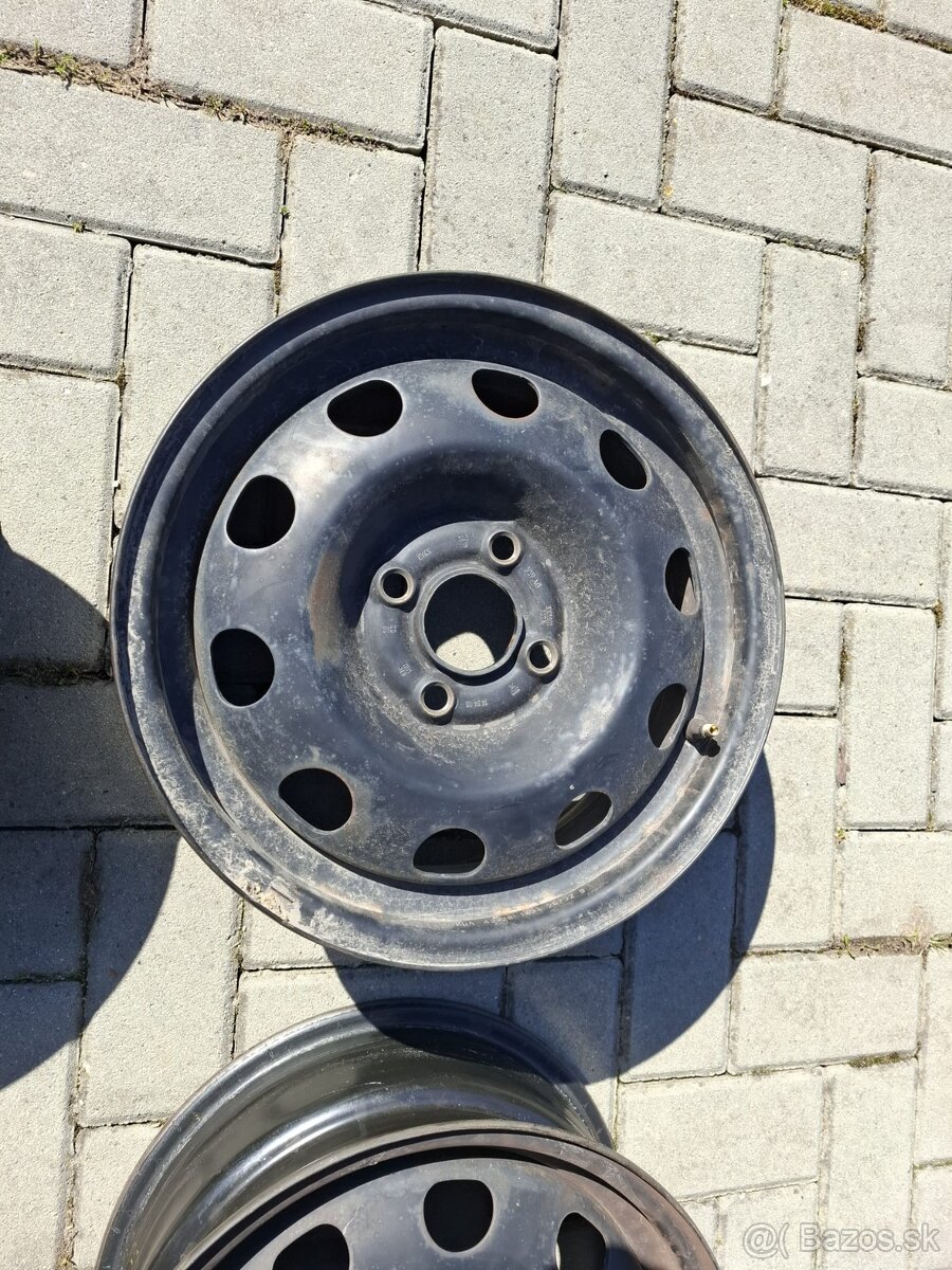 Plechové disky R14, 4x100, VW - 2