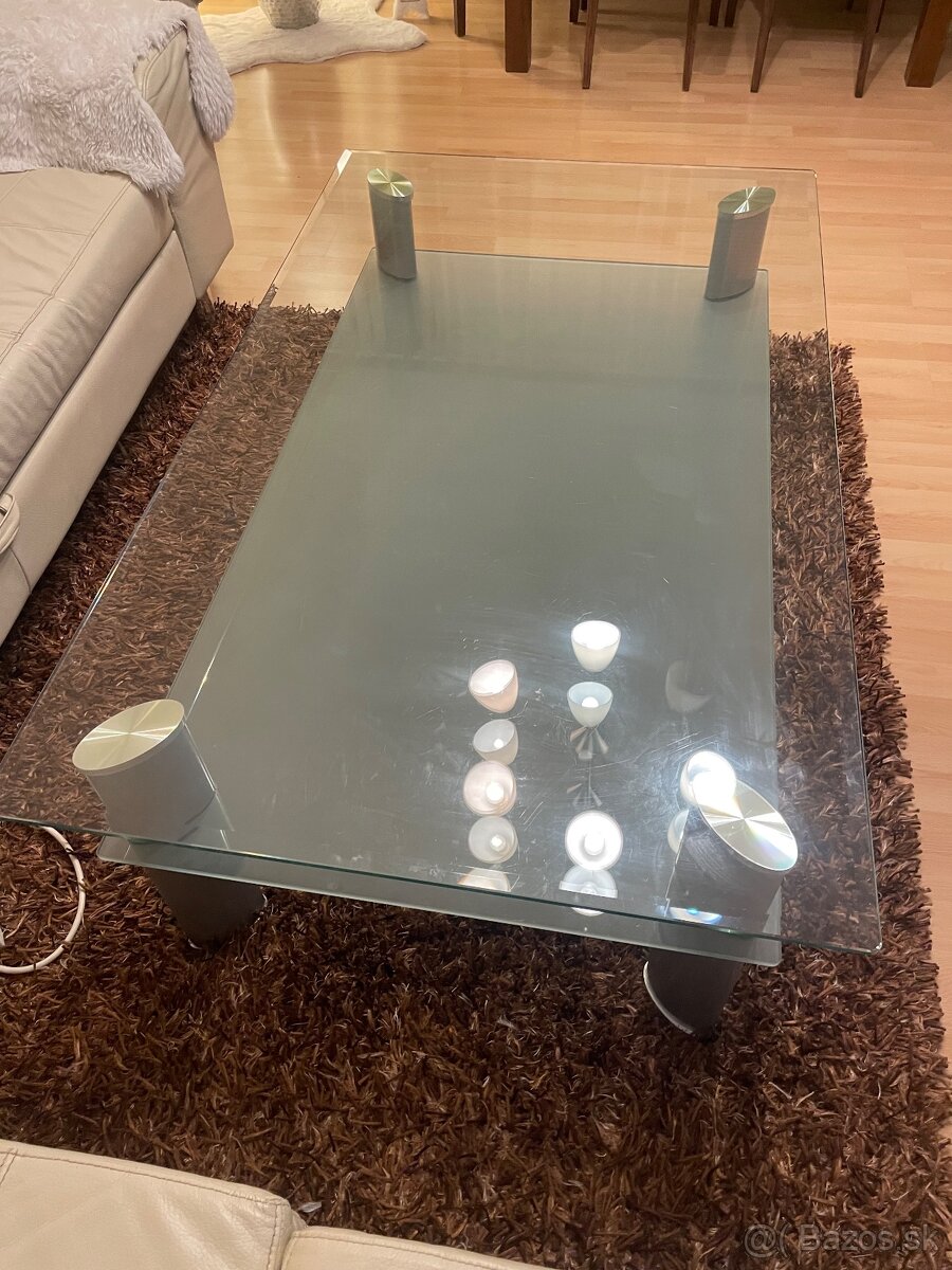 Sklenený stôl do obývačky - 2