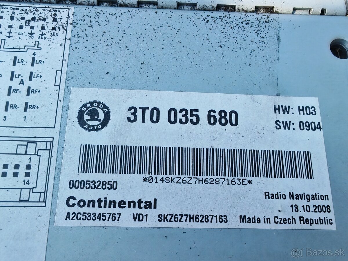3T0 035 680 Columbus RNS510 - 2