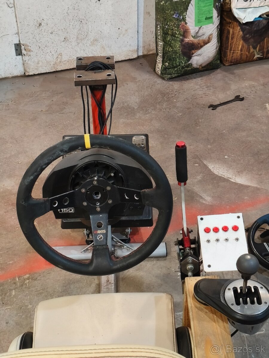 Závodný simulátor / Simrig / Thrustmaster T150 / TH8A / T3PA - 2