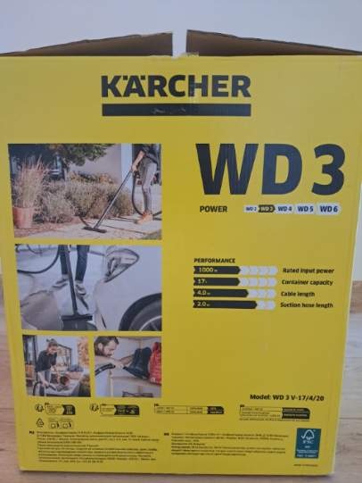 Kärcher WD3 vysávač. - 2