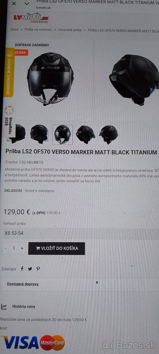 Prilba LS2 OF570 TITANIUM - 2