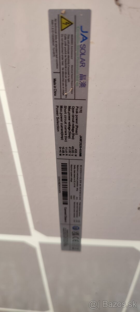 Fotovoltaický panel JA SOLAR 455W - 2