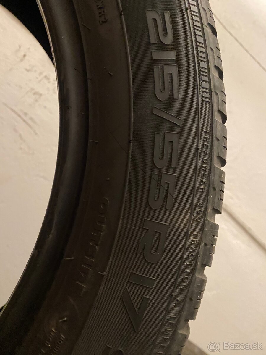 215/55 R17 zimné Nokian - 2