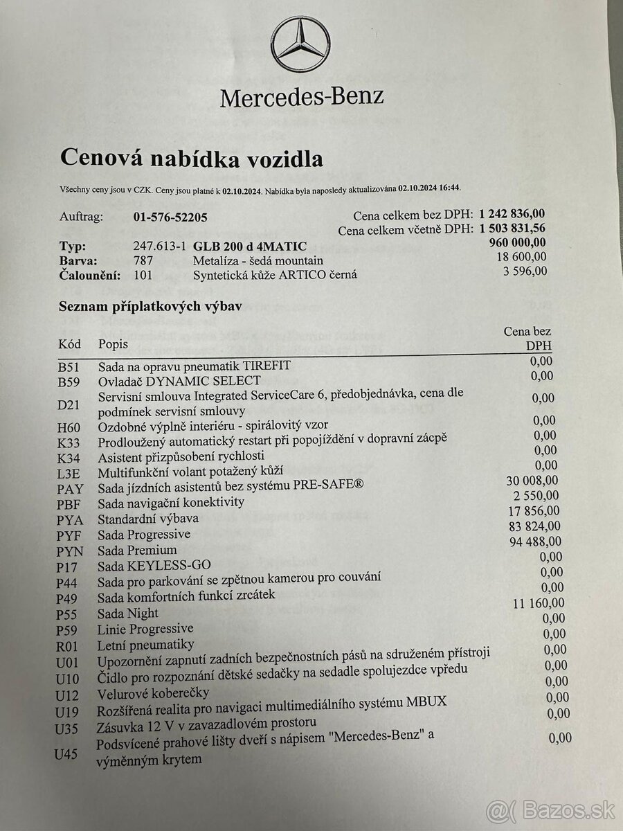 Mercedes GLB-200d 4-Matic packet-Progresive TOP stav CZ - 2