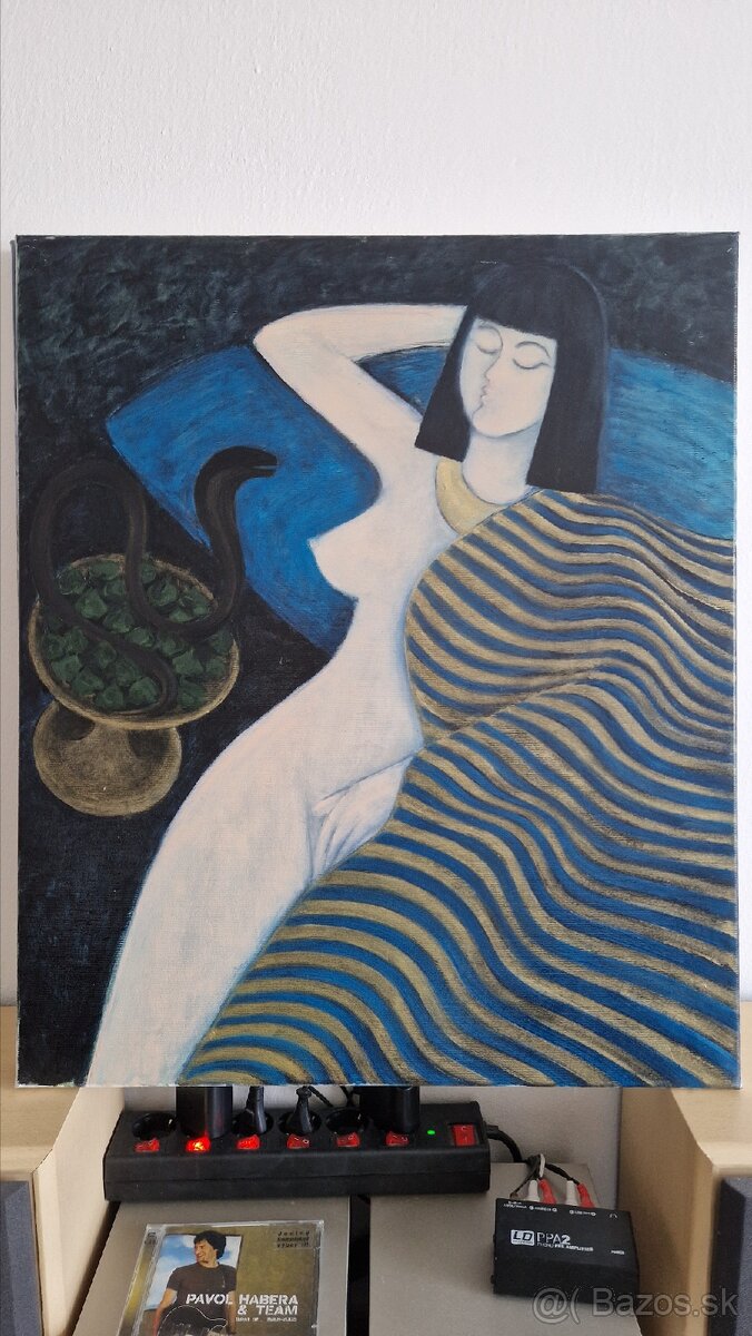 Predám originálnu olejomaľbu "Kleopatra" - 2