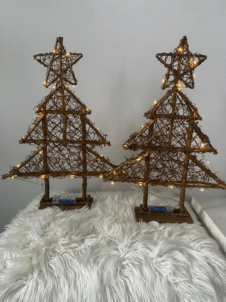 Vianočné drevené dekorácie - 2