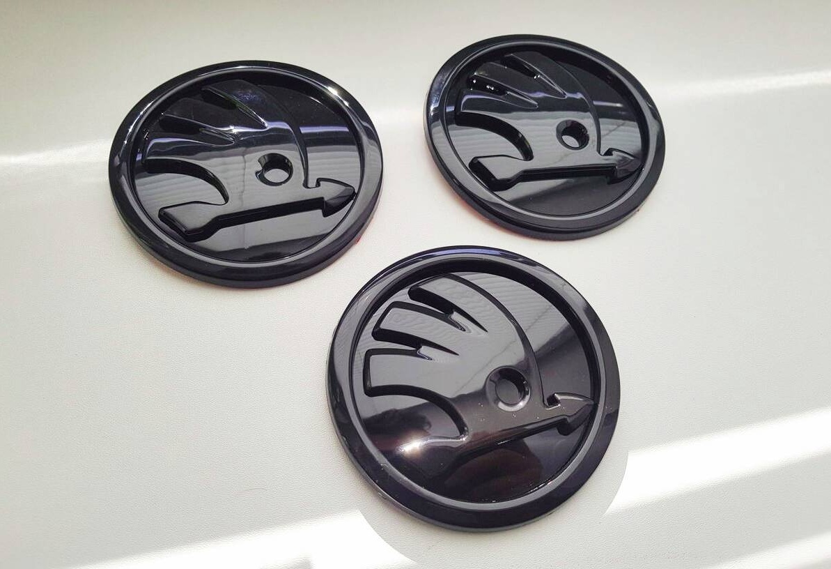 Skoda čierny znak čierne loga emblemy - 2