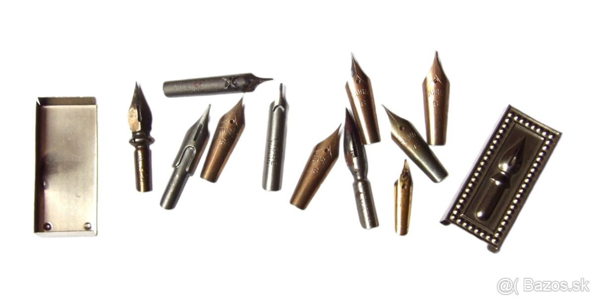 Krabička s kaligrafickými hroty - 11 ks - 2